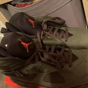 jordan 8 olive green